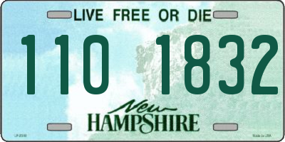 NH license plate 1101832