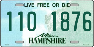 NH license plate 1101876