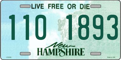 NH license plate 1101893