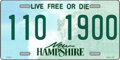 NH license plate 1101900