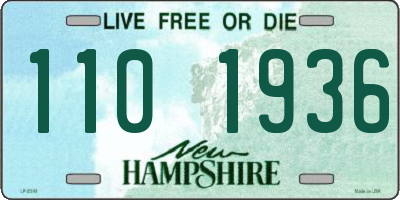 NH license plate 1101936