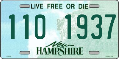 NH license plate 1101937