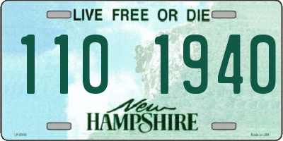 NH license plate 1101940