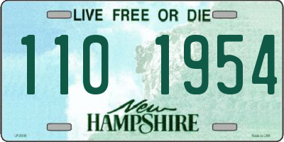 NH license plate 1101954