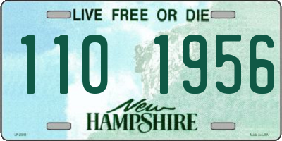 NH license plate 1101956