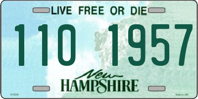 NH license plate 1101957
