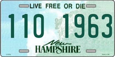 NH license plate 1101963