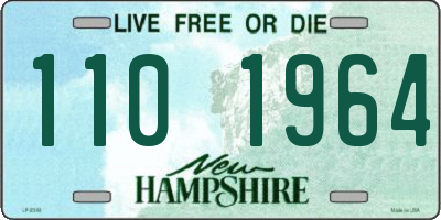 NH license plate 1101964