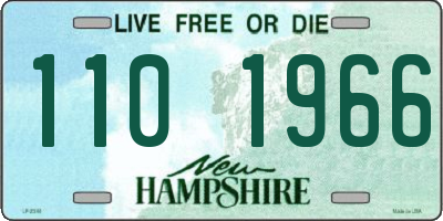 NH license plate 1101966