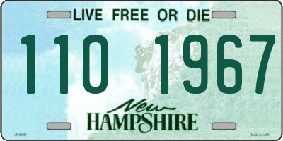 NH license plate 1101967