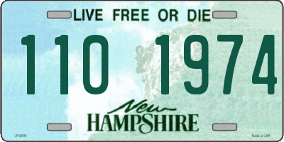 NH license plate 1101974