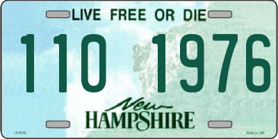 NH license plate 1101976