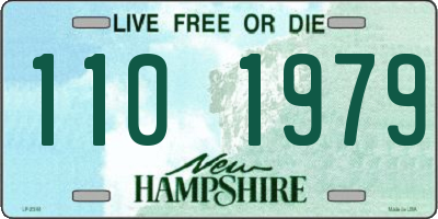 NH license plate 1101979