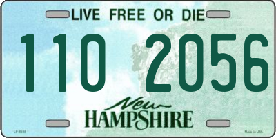 NH license plate 1102056