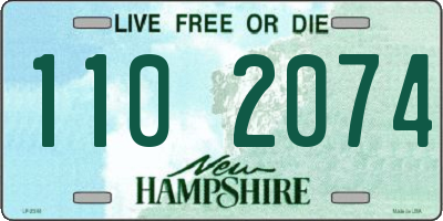 NH license plate 1102074