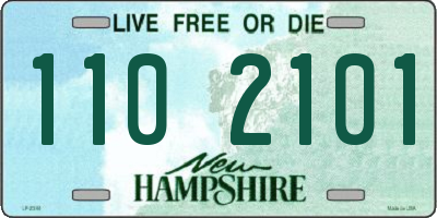 NH license plate 1102101