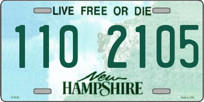 NH license plate 1102105