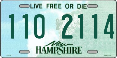 NH license plate 1102114