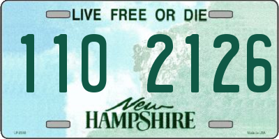 NH license plate 1102126