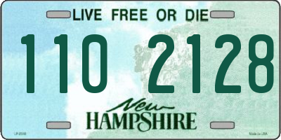 NH license plate 1102128