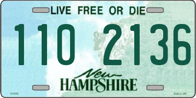NH license plate 1102136