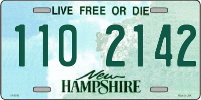 NH license plate 1102142