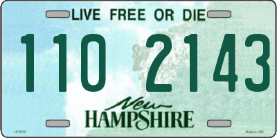 NH license plate 1102143