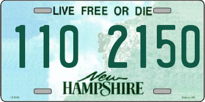 NH license plate 1102150