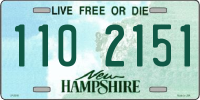 NH license plate 1102151