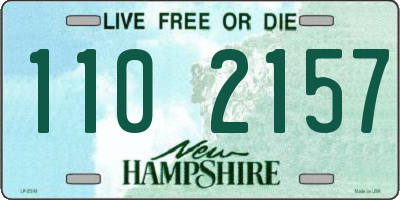 NH license plate 1102157