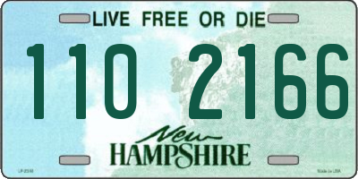 NH license plate 1102166
