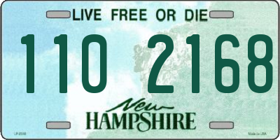 NH license plate 1102168