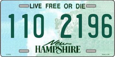 NH license plate 1102196