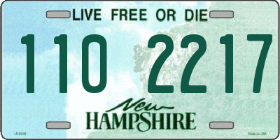 NH license plate 1102217