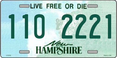 NH license plate 1102221