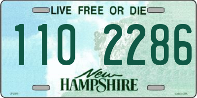 NH license plate 1102286