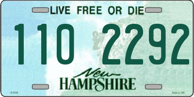 NH license plate 1102292
