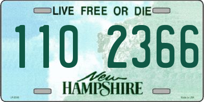 NH license plate 1102366