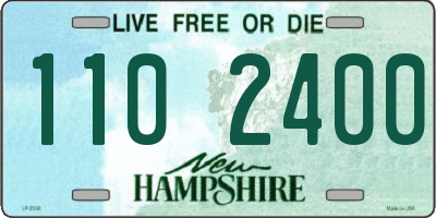 NH license plate 1102400