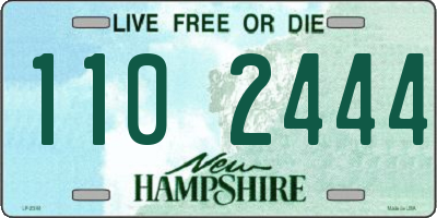 NH license plate 1102444
