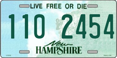 NH license plate 1102454
