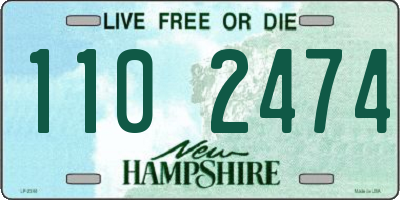 NH license plate 1102474
