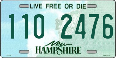 NH license plate 1102476