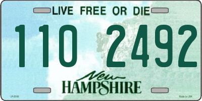 NH license plate 1102492