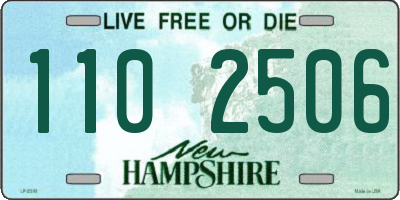 NH license plate 1102506