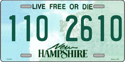 NH license plate 1102610