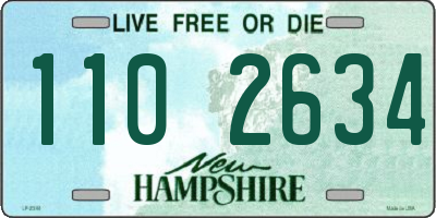 NH license plate 1102634