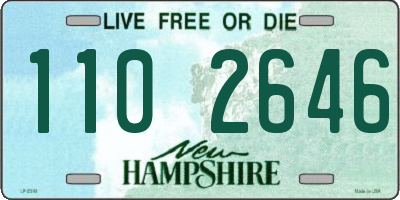 NH license plate 1102646