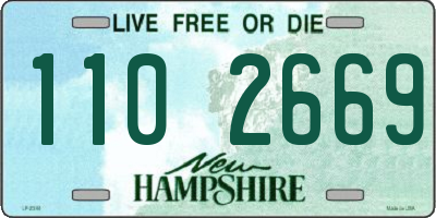 NH license plate 1102669