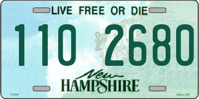 NH license plate 1102680